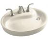 Kohler Yin Yang K-2353-1-47 Almond Wading Pool Lavatory with Single-Hole Faucet Drilling