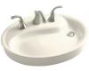 Kohler Yin Yang K-2353-1-S1 Biscuit Satin Wading Pool Lavatory with Single-Hole Faucet Drilling