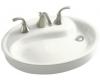 Kohler Yin Yang K-2353-4-S2 White Satin Wading Pool Lavatory with 4" Centers