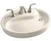 Kohler Yin Yang K-2354-1-47 Almond Wading Pool Lavatory with Single-Hole Faucet Drilling and Overflow