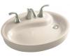 Kohler Yin Yang K-2354-1-55 Innocent Blush Wading Pool Lavatory with Single-Hole Faucet Drilling and Overflow