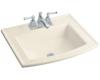 Kohler Archer K-2356-4-47 Almond Self-Rimming Lavatory with 4" Centers