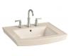 Kohler Archer K-2358-1-55 Innocent Blush Pedestal Lavatory Basin with Single-Hole Faucet Drilling