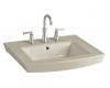 Kohler Archer K-2358-1-G9 Sandbar Pedestal Lavatory Basin with Single-Hole Faucet Drilling