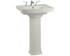 Kohler Archer K-2359-1-95 Ice Grey Pedestal Lavatory with Single-Hole Faucet Drilling