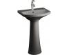 Kohler Cimarron K-2362-1-58 Thunder Grey Pedestal Lavatory with Single-Hole Faucet Drilling