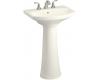 Kohler Cimarron K-2362-1-96 Biscuit Pedestal Lavatory with Single-Hole Faucet Drilling