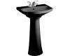 Kohler Cimarron K-2362-4-7 Black Black Pedestal Lavatory with 4" Centers