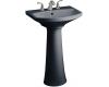 Kohler Cimarron K-2362-8-52 Navy Pedestal Lavatory with 8" Centers