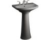 Kohler Cimarron K-2362-8-58 Thunder Grey Pedestal Lavatory with 8" Centers