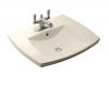 Kohler Kelston K-2381-1-47 Almond Self-Rimming Lavatory with Single-Hole Faucet Drilling