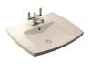 Kohler Kelston K-2381-1-55 Innocent Blush Self-Rimming Lavatory with Single-Hole Faucet Drilling