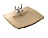 Kohler Kelston K-2381-4-33 Mexican Sand Self-Rimming Lavatory with 4" Centers