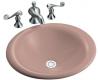 Kohler Vessels K-2804-45 Wild Rose Iron Bell Vessels Self-Rimming Lavatory