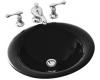 Kohler Vessels K-2804-7 Black Black Iron Bell Vessels Self-Rimming Lavatory