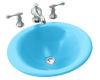 Kohler Vessels K-2804-KC Vapour Blue Iron Bell Vessels Self-Rimming Lavatory