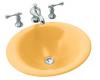 Kohler Vessels K-2804-KE Vapour Orange Iron Bell Vessels Self-Rimming Lavatory