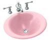 Kohler Vessels K-2804-KF Vapour Pink Iron Bell Vessels Self-Rimming Lavatory