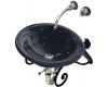 Kohler Vessels K-2804-P5-52 Navy Iron Bell Vessels Above-Counter or Wall-Mount Lavatory with Glazed Underside