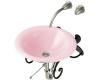 Kohler Vessels K-2804-P5-KF Vapour Pink Iron Bell Vessels Above-Counter or Wall-Mount Lavatory with Glazed Underside