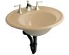 Kohler Iron Works K-2822-1S-33 Mexican Sand Lavatory with Sandbar Exterior and Single-Hole Faucet Drilling