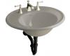 Kohler Iron Works K-2822-1S-K4 Cashmere Lavatory with Sandbar Exterior and Single-Hole Faucet Drilling