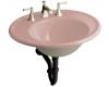 Kohler Iron Works K-2822-4S-45 Wild Rose Lavatory with Sandbar Exterior and 4" Centers