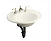Kohler Iron Works K-2822-4S-FE Frost Lavatory with Sandbar Exterior and 4" Centers