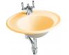 Kohler Iron Works K-2822-4S-KE Vapour Orange Lavatory with Sandbar Exterior and 4" Centers