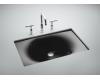 Kohler Iron/Tones K-2826-7 Black Black Cast Iron 24-3/4" X 15-5/8" Undercounter/Self-Rimming Lavatory