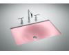 Kohler Iron/Tones K-2826-KF Vapour Pink Cast Iron 24-3/4" X 15-5/8" Undercounter/Self-Rimming Lavatory