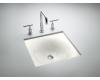 Kohler Iron/Tones K-2827-0 White Cast Iron 16-3/8" X 15-5/8" Undercounter/Self-Rimming Lavatory