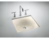 Kohler Iron/Tones K-2827-47 Almond Cast Iron 16-3/8" X 15-5/8" Undercounter/Self-Rimming Lavatory