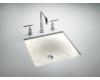 Kohler Iron/Tones K-2827-FE Frost Cast Iron Undercounter/Self-Rimming Lavatory