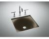 Kohler Iron/Tones K-2827-KA Black n Tan Cast Iron 16-3/8" X 15-5/8" Undercounter/Self-Rimming Lavatory