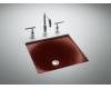 Kohler Iron/Tones K-2827-RR Ember Cast Iron 16-3/8" X 15-5/8" Undercounter/Self-Rimming Lavatory