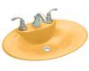 Kohler Maratea K-2831-1-KE Vapour Orange Self-Rimming Lavatory with Single-Hole Faucet Drilling