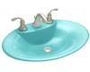 Kohler Maratea K-2831-1-KG Vapour Green Self-Rimming Lavatory with Single-Hole Faucet Drilling