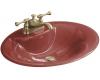 Kohler Maratea K-2831-1-R1 Roussillon Red Self-Rimming Lavatory with Single-Hole Faucet Drilling