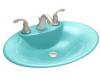 Kohler Maratea K-2831-4-KG Vapour Green Self-Rimming Lavatory with 4" Centers