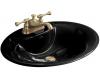 Kohler Maratea K-2831-8-7 Black Black Self-Rimming Lavatory with 8" Centers