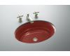 Kohler Garamond K-2832-R1 Roussillon Red Undercounter Lavatory