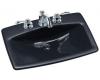 Kohler Man's Lav K-2885-1-52 Navy Self-Rimming Lavatory with Single-Hole Faucet Drilling