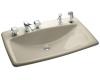 Kohler Mans Lav K-2885-8S-G9 Sandbar Self-Rimming Lavatory with 8" Centers at Left