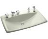 Kohler Mans Lav K-2885-8S-NG Tea Green Self-Rimming Lavatory with 8" Centers at Left