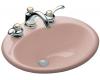 Kohler Farmington K-2905-8-45 Wild Rose Self-Rimming Lavatory with 8" Centers