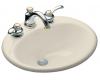 Kohler Farmington K-2905-8-47 Almond Self-Rimming Lavatory with 8" Centers