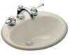 Kohler Farmington K-2905-8L-G9 Sandbar Self-Rimming Lavatory with 8" Centers and Soap Dispenser Drilling on Left