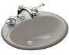 Kohler Farmington K-2905-8L-K4 Cashmere Self-Rimming Lavatory with 8" Centers and Soap Dispenser Drilling on Left