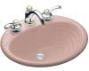 Kohler Ellington K-2906-1-45 Wild Rose Self-Rimming Lavatory with Single-Hole Faucet Drilling